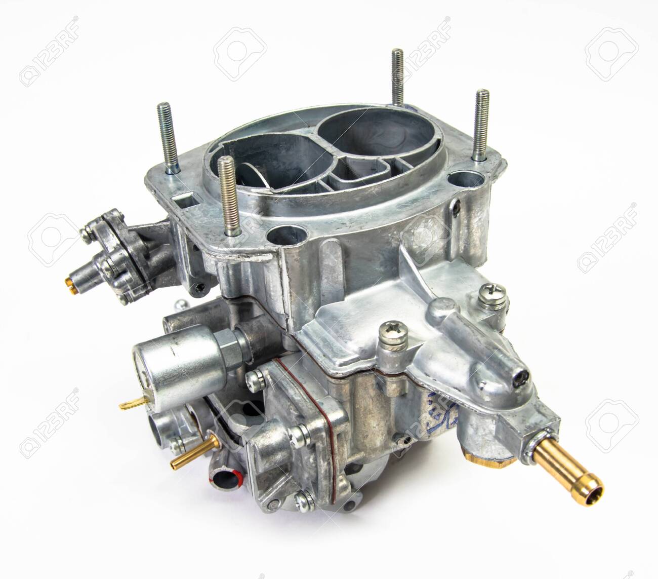 134209765 the carburetor of the internal combustion engine isolated on white background